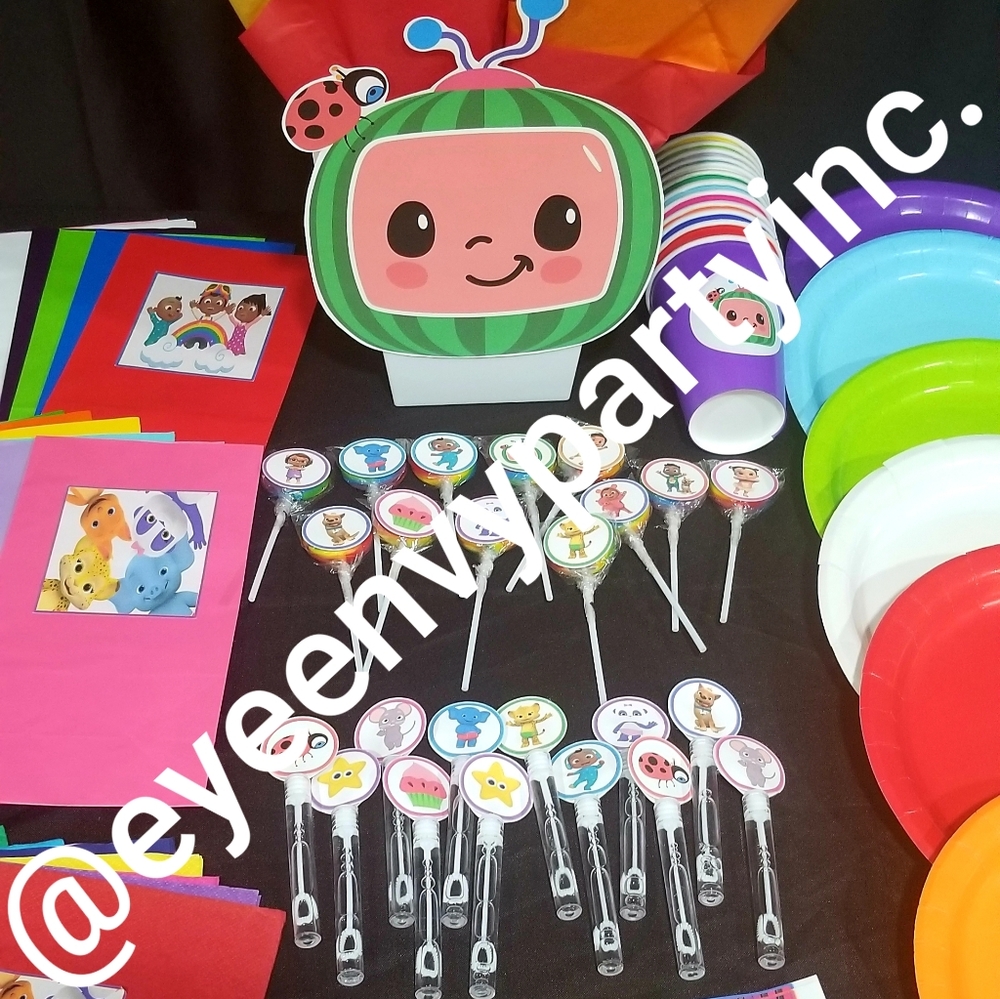 African American cocomelon party supplies